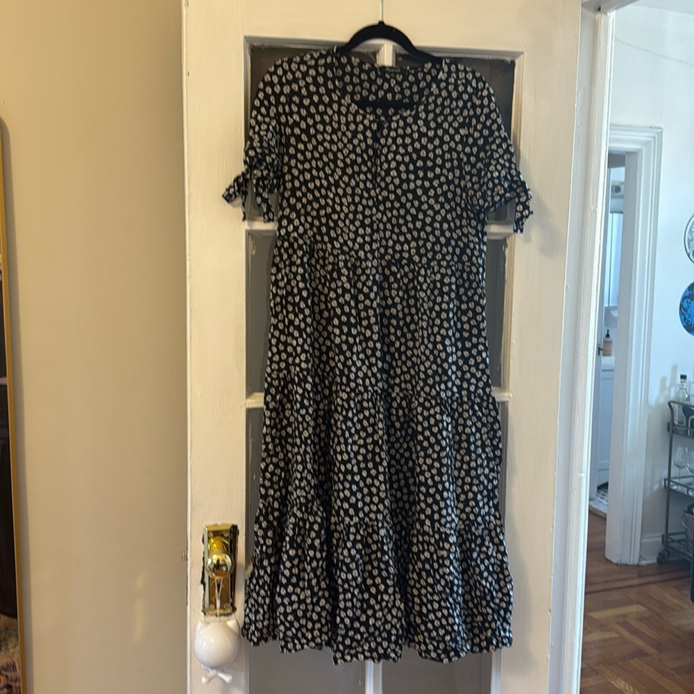 Madewell floral flounce dress
